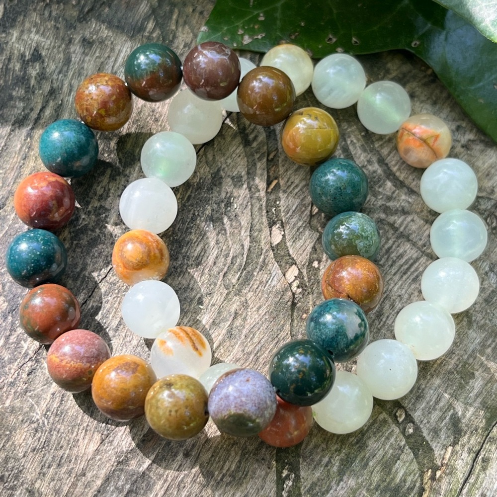 10mm ocean jasper Afghanistan jade bracelets‎